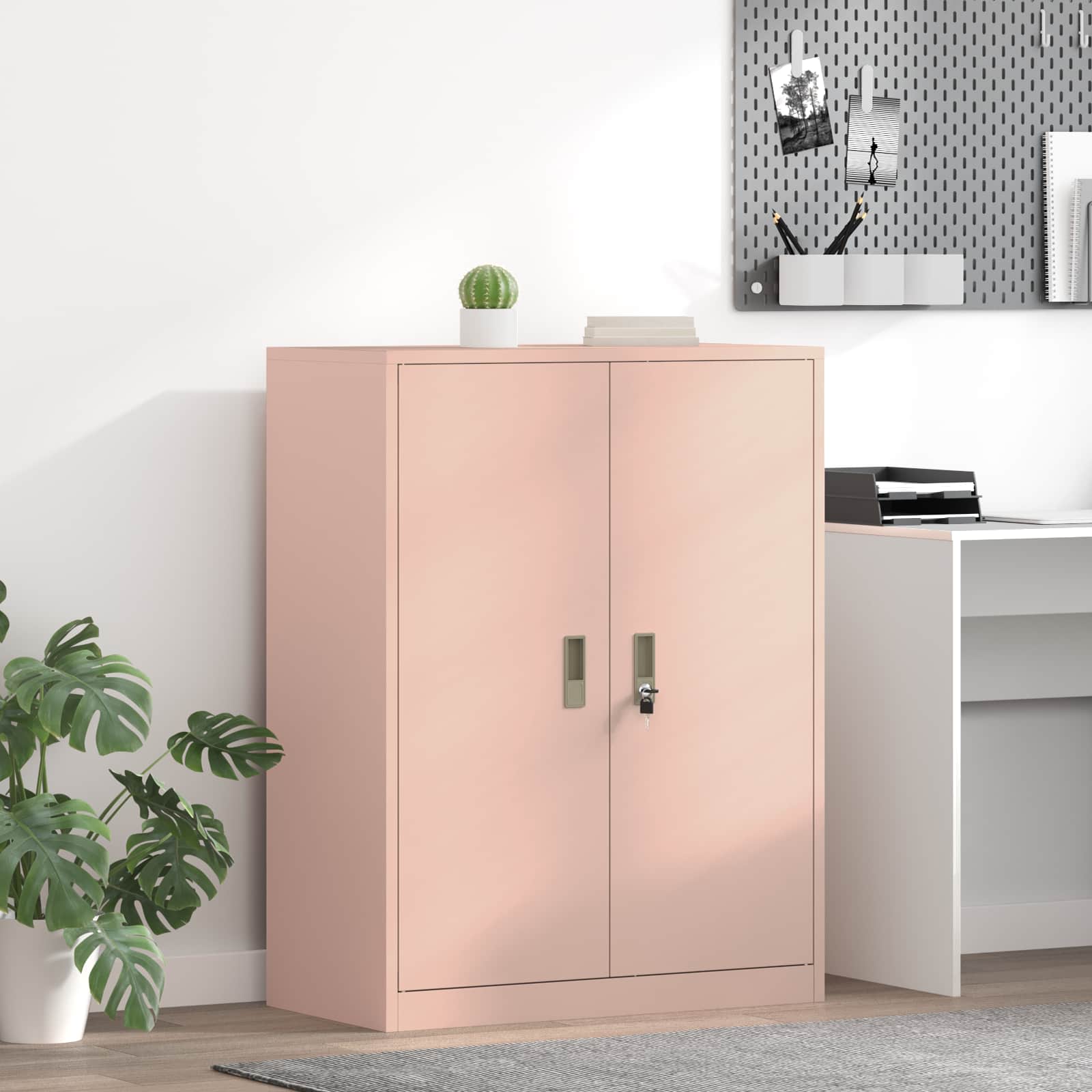 Förvaringsskåp Rosa 80 x 40 x 105 cm Stål