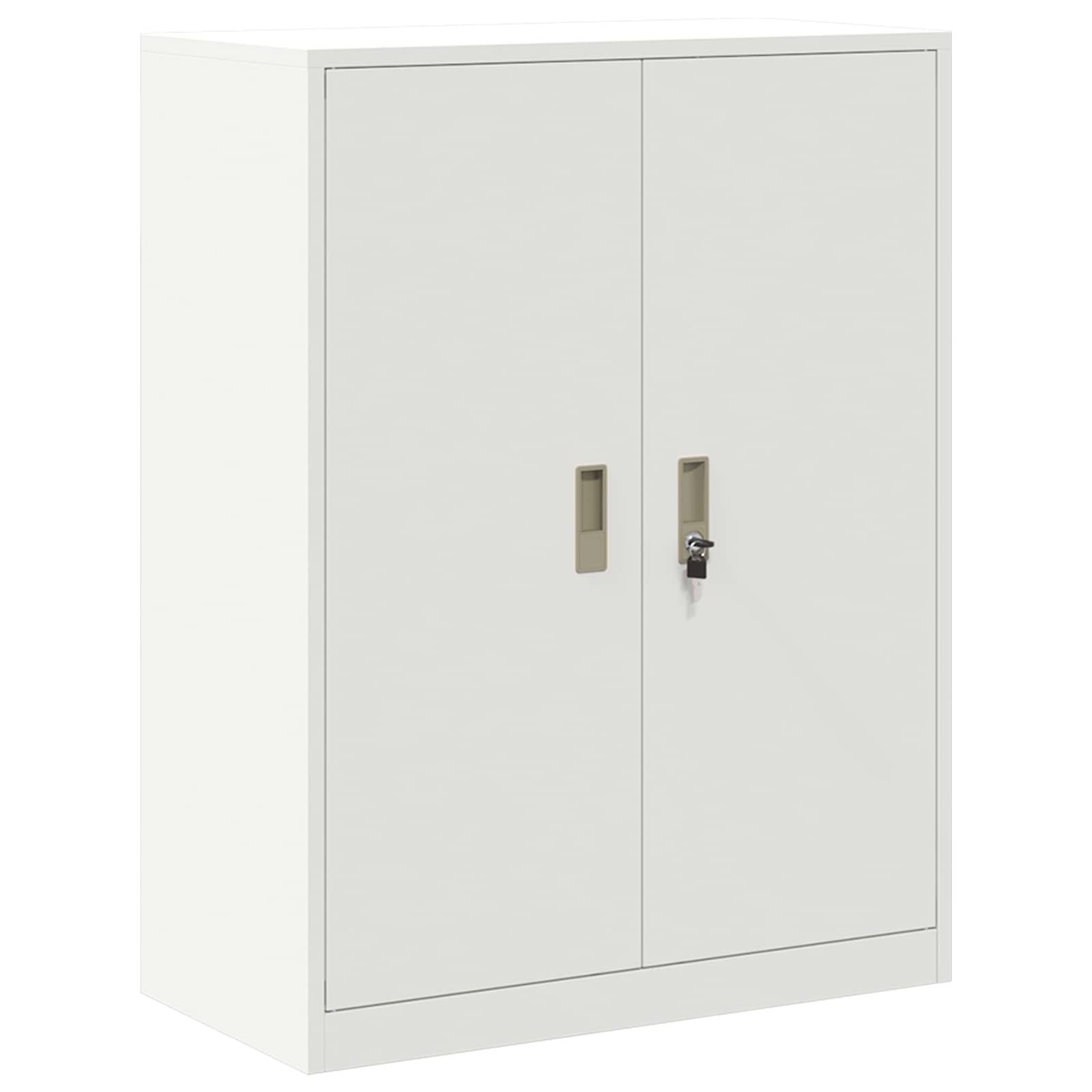 Förvaringsskåp Vit 80 x 40 x 105 cm Stål