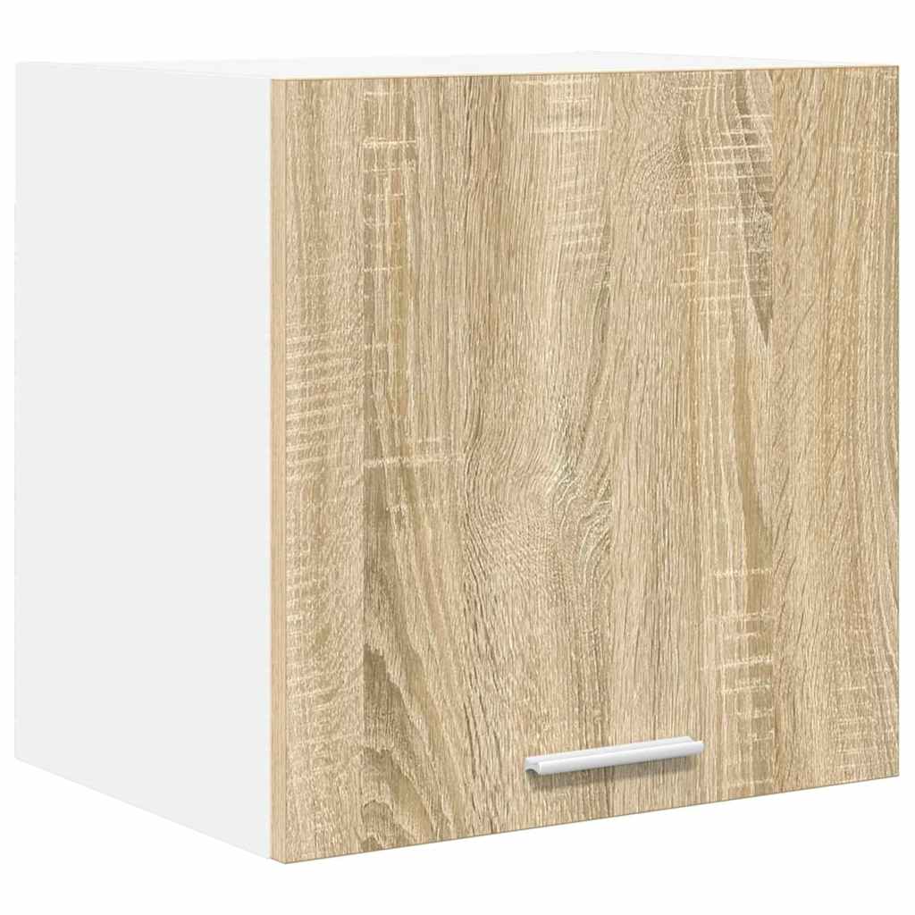 Hängande skåp Sonoma ek och vit 40 x 31 x 40 cm Konstruerat trä