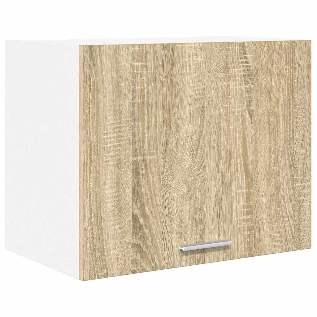 Hängande skåp Sonoma ek och vit 50 x 31 x 40 cm Konstruerat trä