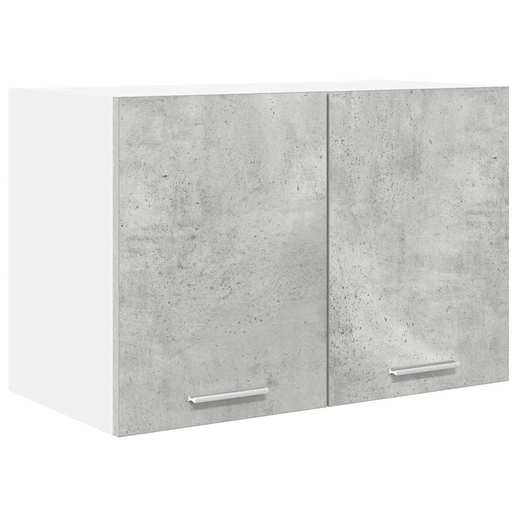 Hängande skåp Betonggrå och vit 60 x 31 x 40 cm Konstruerat trä