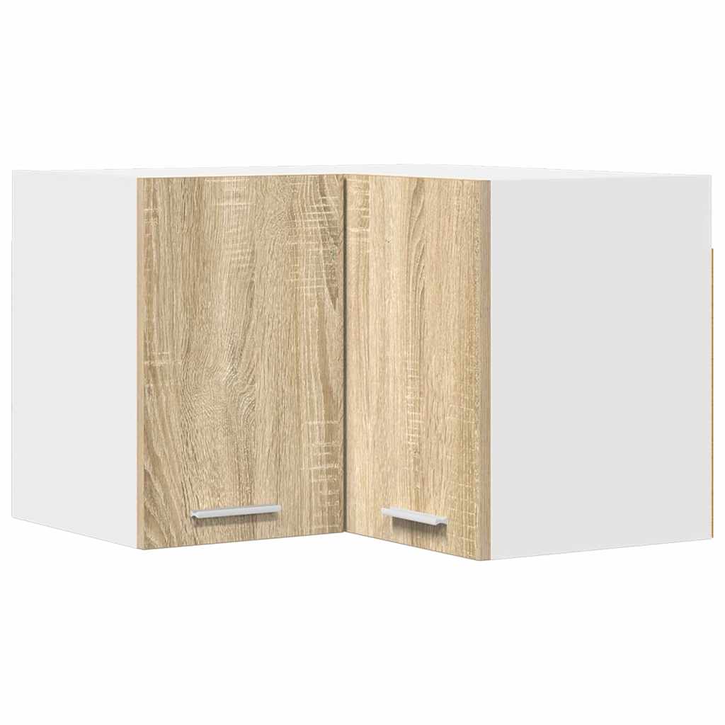 Hängande skåp Sonoma ek och vit 57 x 57 x 40 cm Konstruerat trä