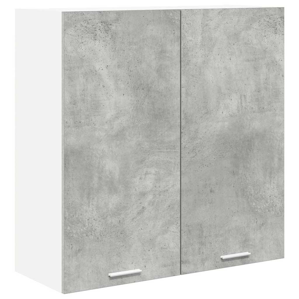 Hängande skåp Betonggrå 80 x 31 x 80 cm Konstruerat trä