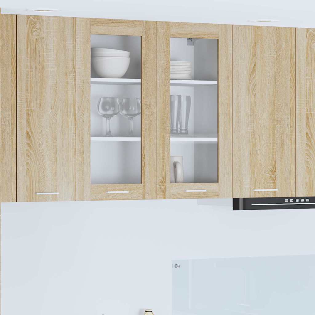 Hängande skåp Sonoma-ek 80 x 31 x 80 cm Konstruerat trä