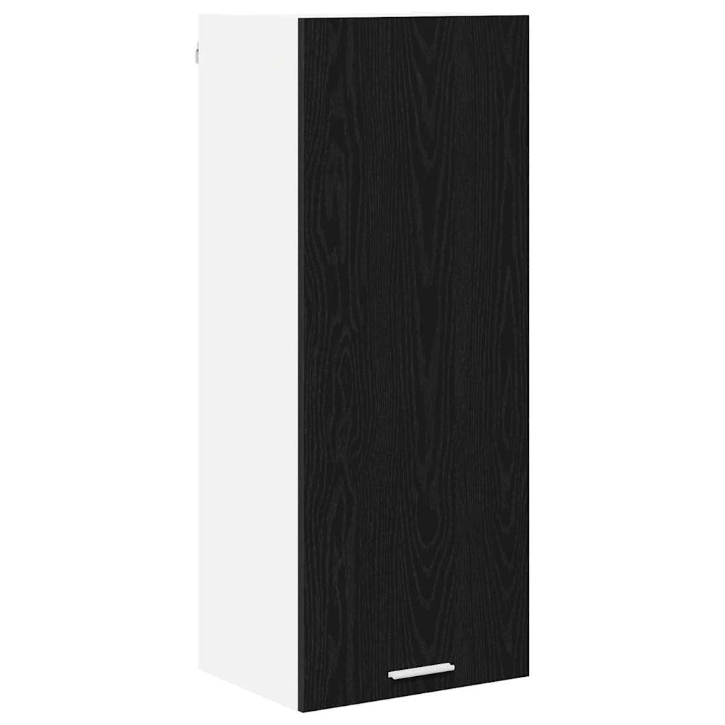 Hängande skåp Svart Ek 40 x 31 x 100 cm Konstruerat trä