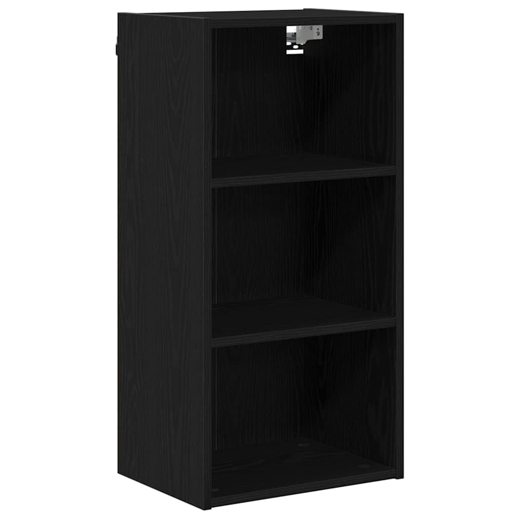 Hängande skåp Svart Ek 40 x 29,5 x 80 cm Konstruerat trä