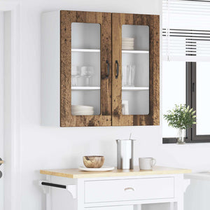 Köksskåp med lagring Kalmar 2 pcs Gammalt trä 40 x 31 x 80 cm