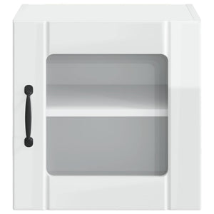 Köksskåp 2 pcs Högblanka vita 40 x 31 x 40 cm Konstruerat trä