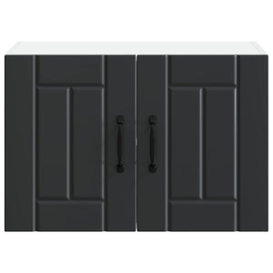 Väggskåp för kök med dörr Svart 60 x 31 x 40 cm Konstruerat trä
