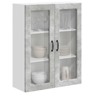 Väggskåp för kök Betonggrå 80 x 31 x 100 cm Konstruerat trä