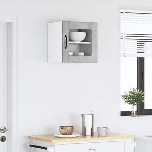 Köksskåp med hylla Betonggrå 40 x 31 x 40 cm Konstruerat trä