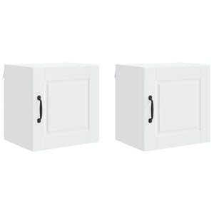 Köksskåp med hylla 2 pcs Vit 40 x 31 x 40 cm Konstruerat trä