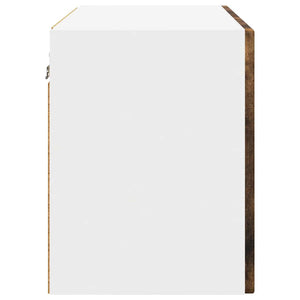 Köksskåp med dörr 2 pcs Rökt ek 60 x 31 x 40 cm Konstruerat trä