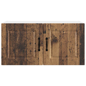 Köksskåp med hylla Gammalt trä 80 x 31 x 40 cm Konstruerat trä