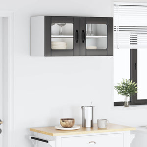 Köksskåp med hylla Svart 80 x 31 x 40 cm Konstruerat trä