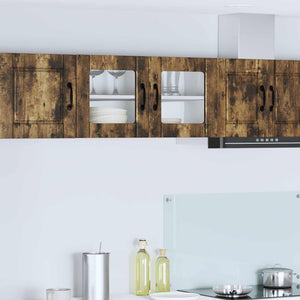 Köksskåp med hylla Rökt ek 80 x 31 x 40 cm Konstruerat trä