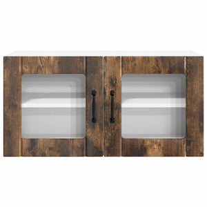 Köksskåp med hylla Rökt ek 80 x 31 x 40 cm Konstruerat trä