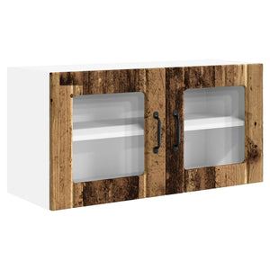 Köksskåp med hylla Gammalt trä 80 x 31 x 40 cm Konstruerat trä