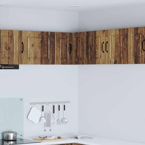 Köksskåp med hylla Gammalt trä 57 x 57 x 40 cm Konstruerat trä