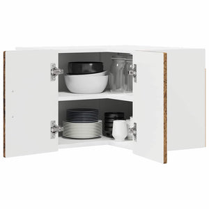 Köksskåp med hylla Gammalt trä 57 x 57 x 40 cm Konstruerat trä