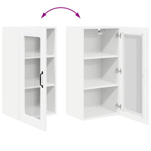 Köksskåp med hylla med dörr Vit 40 x 31 x 80 cm Konstruerat trä