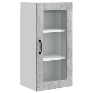 Köksskåp med hylla Betonggrå 40 x 31 x 80 cm Konstruerat trä