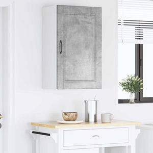 Köksskåp med hylla Betonggrå 50 x 31 x 80 cm Konstruerat trä