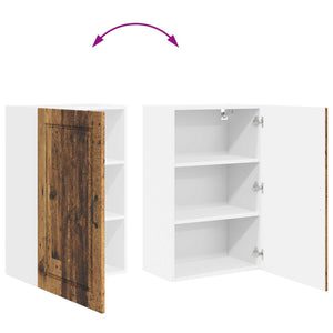 Köksskåp med hylla Gammalt trä 50 x 31 x 80 cm Konstruerat trä