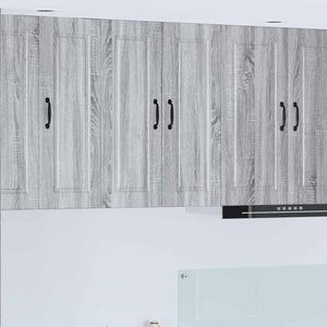 Köksskåp med hylla Grå Sonoma 60 x 31 x 80 cm Konstruerat trä