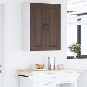 Köksskåp med hylla Brun Ek 60 x 31 x 80 cm Konstruerat trä