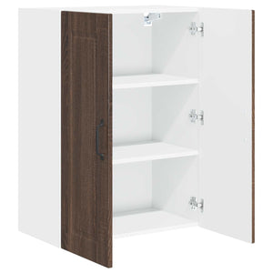 Köksskåp med hylla Brun Ek 60 x 31 x 80 cm Konstruerat trä