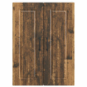 Köksskåp med hylla Gammalt trä 60 x 31 x 80 cm Konstruerat trä