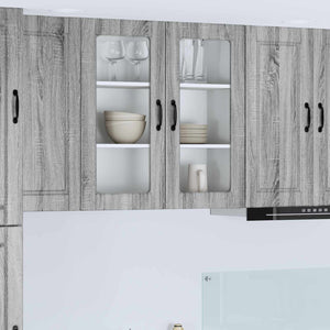 Köksskåp med hylla Grå Sonoma 80 x 31 x 80 cm Konstruerat trä