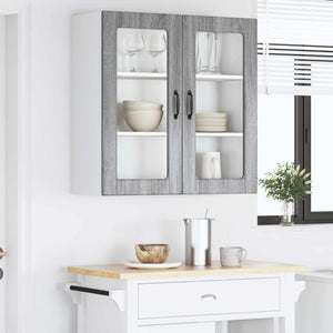 Köksskåp med hylla Grå Sonoma 80 x 31 x 80 cm Konstruerat trä