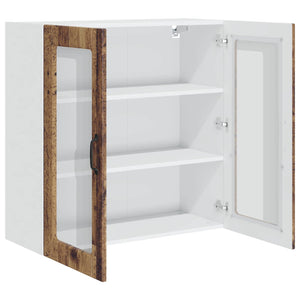 Köksskåp med hylla Gammalt trä 80 x 31 x 80 cm Konstruerat trä