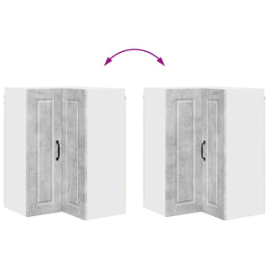 Köksskåp med hylla Betonggrå 57 x 57 x 80 cm Konstruerat trä