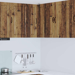 Köksskåp med hylla Gammalt trä 57 x 57 x 80 cm Konstruerat trä