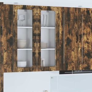 Köksskåp med hylla Rökt ek 40 x 31 x 100 cm Konstruerat trä