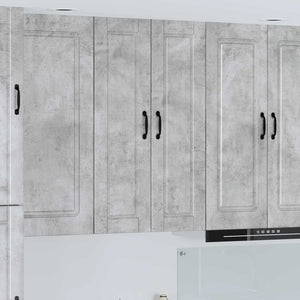 Köksskåp med hylla Betonggrå 30 x 31 x 100 cm Konstruerat trä