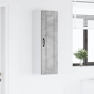 Köksskåp med hylla Betonggrå 30 x 31 x 100 cm Konstruerat trä