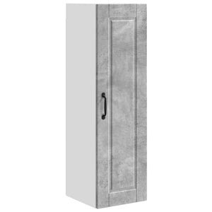 Köksskåp med hylla Betonggrå 30 x 31 x 100 cm Konstruerat trä