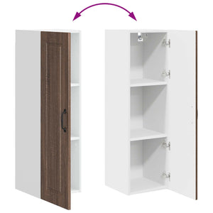 Köksskåp med hylla Brun Ek 30 x 31 x 100 cm Konstruerat trä