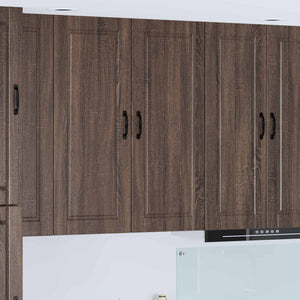 Köksskåp med hylla Brun Ek 40 x 31 x 100 cm Konstruerat trä