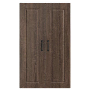 Köksskåp med hylla Brun Ek 60 x 31 x 100 cm Konstruerat trä