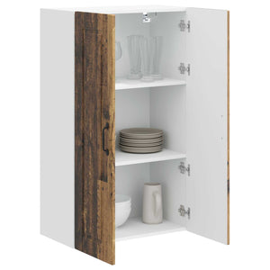 Köksskåp med hylla Gammalt trä 60 x 31 x 100 cm Konstruerat trä