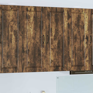 Köksskåp med hylla Rökt ek 80 x 31 x 100 cm Konstruerat trä