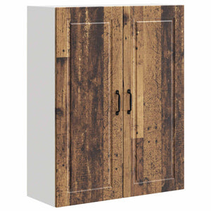 Köksskåp med hylla Gammalt trä 80 x 31 x 100 cm Konstruerat trä