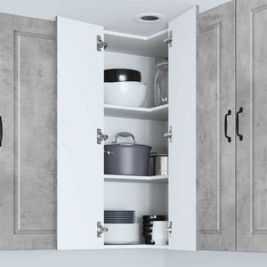 Köksskåp med hylla Betonggrå 57 x 57 x 100 cm Konstruerat trä