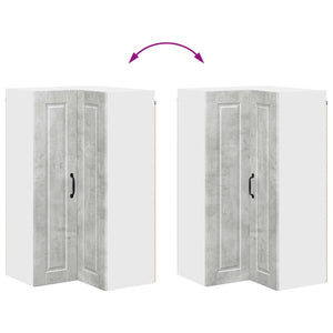 Köksskåp med hylla Betonggrå 57 x 57 x 100 cm Konstruerat trä