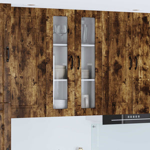 Köksskåp med hylla Rökt ek 60 x 31 x 100 cm Konstruerat trä